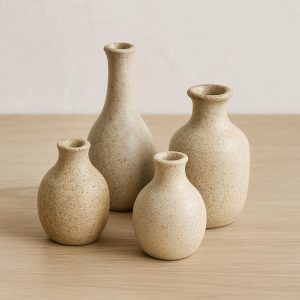 Stoneware Bud Vase Set - Small Scale Accents