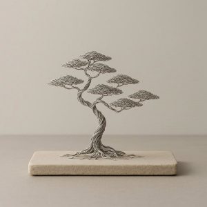 30 ??Bonsai?? Style Wire Tree Sculpture - Zen Minimalist Sculpture